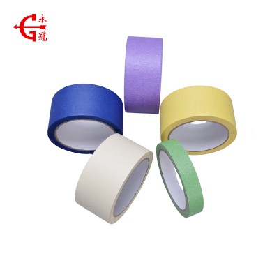 Wholesale colorful crepe paper masking tape for painter and decoration