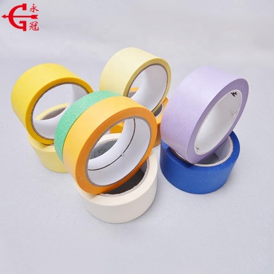 China factory printed waterproof custom colorful crepe paper masking tape