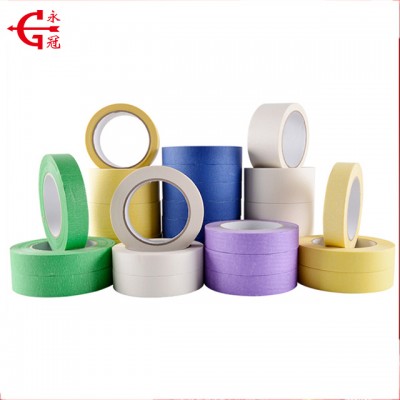 General purpose crepe paper decorative colorful rice paper masking adhesive tape