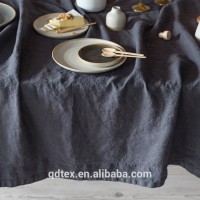 Wholesale Light luxury High-grade Plain 100% Pure Linen/Flax Coffee Table Cloth